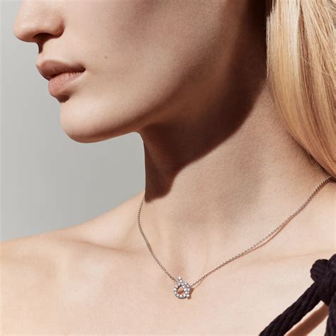 finesse pendant hermes|Hermes diamond finesse pendant necklace.